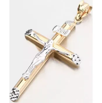 Přívěsek Přívěsek zlato mix 585 kříž 13R-417