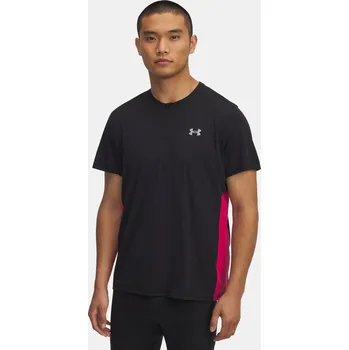 Pánské tričko Under Armour UA TRAIL RUN ZIP SS 1389808-001 Černá MD