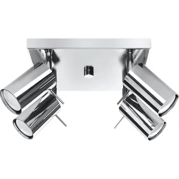 Stropní svítidlo RING 4 chrom moderní kovové do obýváku kuchyně nebo ložnice 25 cm