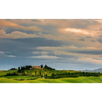 Obraz Obraz na plátně VINICE V TOSKÁNSKU ITÁLIE 60x35cm do firmy, kanceláře