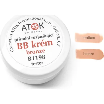Original Atok Přírodní rozjasňující BB krém bronze tester