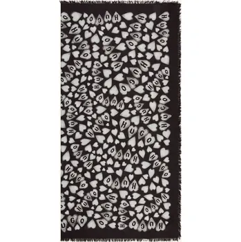Módní doplněk Hugo Dámský Šátek Alycia, černá / bílá, one size