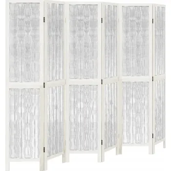 Paraván Bílá paraván z vrbových větviček, rozměry 210-215 x 180 cm
