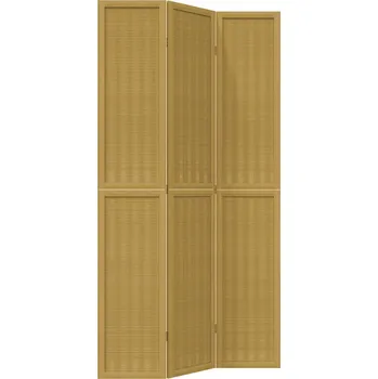 Paraván Paraván bambusový 105x220 cm hnědý masivní dřevo