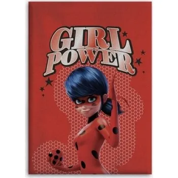 Dětská deka Dětská deka Aymax 100 x 140 Cm červená Kouzelná Beruška a Černý kocour