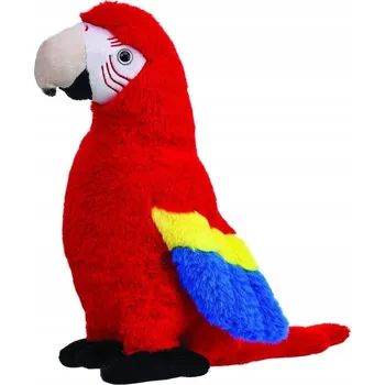 plyšák PLYŠÁK PLYŠÁK PAPOUŠEK ARA ČERVENÁ 40 CM
