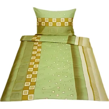 Povlečení KNITVA Saténové ložní povlečení ze 100% bavlny ERIKA - prodloužená délka 140/220 + 70/90