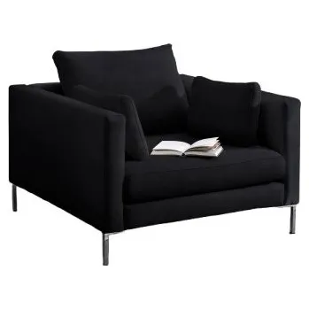 Křeslo Černé křeslo Tamera 110 x 90 x 108 100% polyester, kov