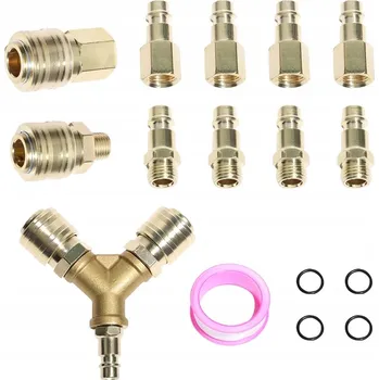 Příslušenství ke kompresoru 10X EURO PNEUMATICKÁ SPOJKA 1/4" BSP RYCHLOSPOJKA PRO KOMPRESORY