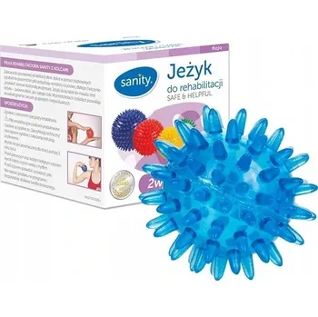 Masážní míček Sanity Míček ježek pro rehabilitaci 6 cm modrý