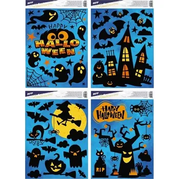 Okenní dekorace Okenní fólie Halloween 30x42cm, Světla, mix