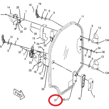 Těsnění do okna a dveří Těsnění dveří Caterpillar