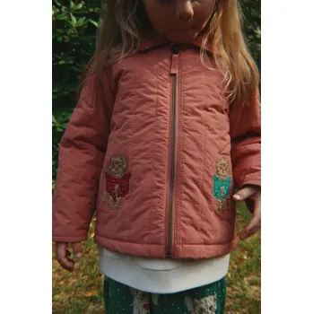 Chlapecká bunda Dětská bunda Konges Sløjd JUNO COLLAR JACKET KS105179.G.9BYA růžová 38X, vel. 74