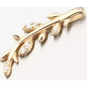 Přívěsek Dámský přívěsek žluté zlato 585 zirkon větvička 13R-421