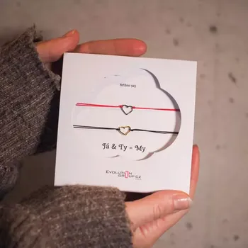 Náramek Já a Ty jsme My - OB28 srdce