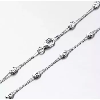 Šperk Řetízek s oválnými ozdobami - stříbro 925 CHRS-ST-OV-C0001-003 délka 45 cm