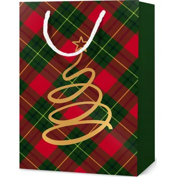 Dárková taška Dárková Taška taška ozdobná velká 48x32 cm Vánoční - TDBN