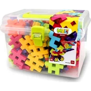 ostatní stavebnice STAVEBNICE MELI MAXI TRAVEL BOX 110 DÍLŮ VAFLE PUZZLE