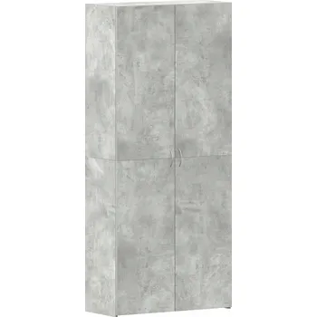 Botník Botník šedá 80 x 35,5 x 180 cm z dřevotřísky