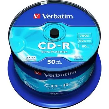 VERBATIM CD-R 700MB, 52x, spindle 50 ks