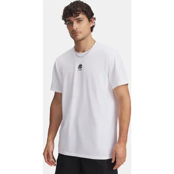 Pánské tričko Pánské tričko Under Armour Curry Hvyweight Logo Tee 1387107-100 Bílá 3XL