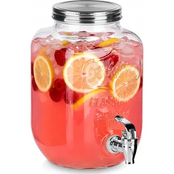 Dóza na potraviny Dóza na nápoje zavařovací sklenice s kohoutkem a kohoutkem 4 l