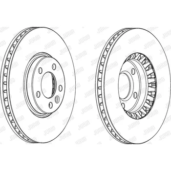 Autodíl Brzdový kotouč JURID 562739JC-1