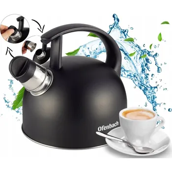 Varná konvice Tradiční ocelová Konvice Ofenbach 1,5 l černá