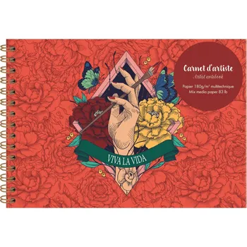 Obraz Skicák A5 na spirále Frida Kahlo