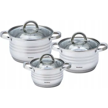 Sada hrnců Klausberg nerezová ocel 6 ks.