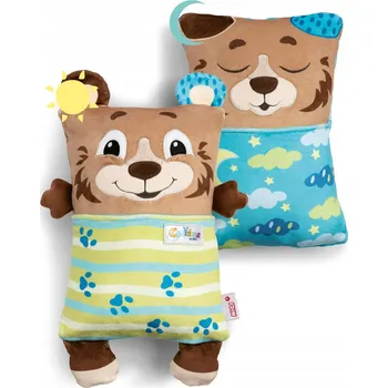 plyšák NICI PLYŠOVÝ MAZLÍČEK PŘÍTULNÍČEK MEDVÍDEK S OBOUSTRANNOU FUNKCÍ 30X20 CM