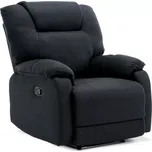 TV a relaxační křeslo, manuální polohování, potah šedá látka