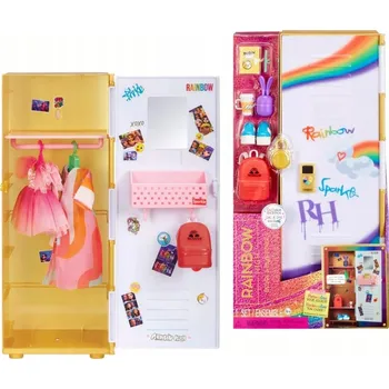 Panenka Rainbow High ŠKOLNÍ SKŘÍŇKA Design & Style Locker Samolepky Příslušenství