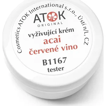 Original Atok Vyživující krém Acai - červené víno tester Pleťový krém Original Atok Vyživující krém Acai - červené víno tester