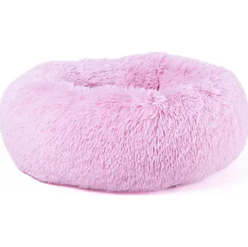 Pelíšek pro psa Magnum Donut Fluffy růžový Rozměry: 90cm
