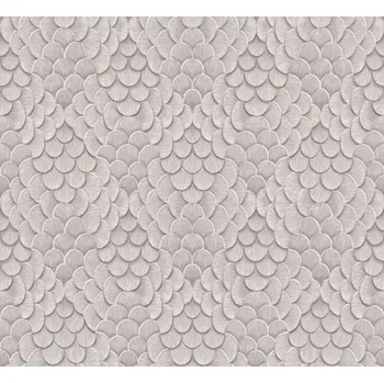 Tapeta Marburg Vliesová tapeta na zeď, šedo-béžová, 3D vzor, 35812, Papis Loveday Fashion Icon, Marburg, velikost 10,05 x 0,7 m