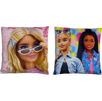 Polštář Plyšový polštář BARBIE 38x38 cm SAMET