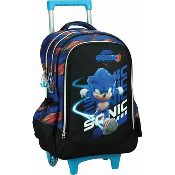 Školní batoh Sonic the Hedgehog Brawn školní batoh na kolečkách, taška 46 cm