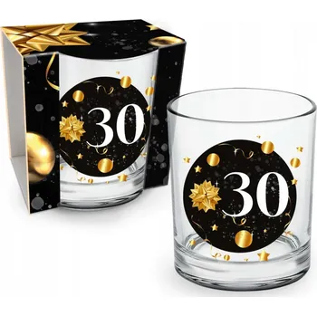 Sklenice Pamětní Sklenice s číslem Dárek k 30. narozeninám pro Muže, Kamaráda, Manžela