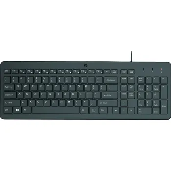 Počítačové příslušenství HP 150/Drátová USB/CZ-SK layout/Černá