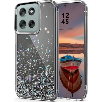 Pouzdro na mobilní telefon TŘPYTIVÝ ZADNÍ KRYT POUZDRO PRO MOTOROLA G86 5G SKLO POUZDRO