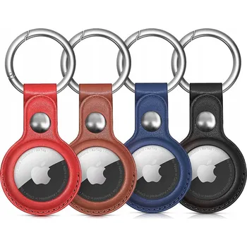 Pouzdro na mobilní telefon Pouzdro pro Apple AirTag z ekokůže - černé, hnědé, červené, modré - 4