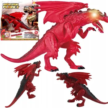 Figurka DINOSAURUS DRAK , SVÍTÍCÍ SVĚTLO ZVUK , OČI, ŘVÍCÍ HRAČKA