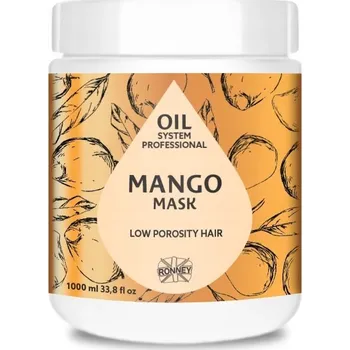 Vlasová regenerace Ronney maska na vlasy s nízkou porézností – mango 1 l