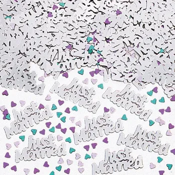 Konfeta Fóliové konfety Just Married - dekorace