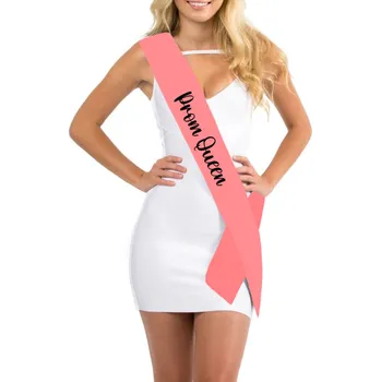 Party dekorace Šerpa - Prom queen Tmavě modrá