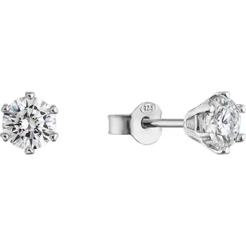 Náušnice Stříbrné náušnice MIA 11M00006 moissanite