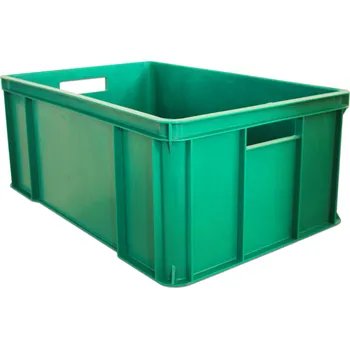 Úložný box Manipulační přepravka plastová univerzální černá 600x400x250 mm | PETRAplast Barva: Zelená Český výrobek | Rychlé odeslání