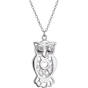 Oblečení a móda Stříbrný náhrdelník sova 12112.1