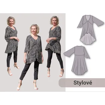 Galanterie Šijeme hravě Střih tunika dámská